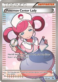 Pokemon Center Lady (105 Full Art) 105/106 Flashfire Pokémon card