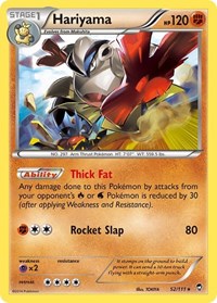 Hariyama 52/111 · Reverse Holo