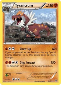 Tyrantrum 62/111 · Reverse Holo