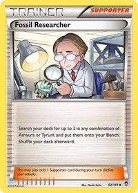 Fossil Researcher 92/111 Furious Fists Reverse Holo Pokémon card