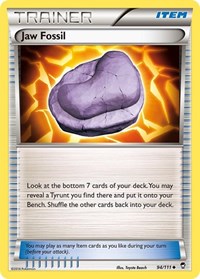 Jaw Fossil 94/111 Furious Fists Reverse Holo Pokémon card