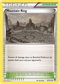 Mountain Ring 97/111 Furious Fists Reverse Holo Pokémon card