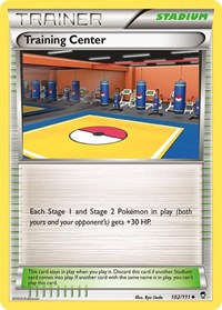 Training Center 102/111 Furious Fists Reverse Holo Pokémon card