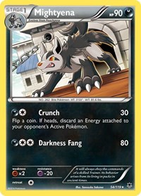 Mightyena 54/119 · Reverse Holo