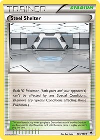 Steel Shelter 105/119 Phantom Forces Reverse Holo Pokémon card