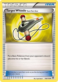 Target Whistle 106/119 Phantom Forces Reverse Holo Pokémon card