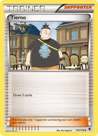 Tierno 107/119 Phantom Forces Reverse Holo Pokémon card