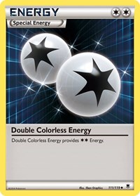 Double Colorless Energy 111/119 Phantom Forces Reverse Holo Pokémon card