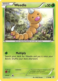 Weedle 1/160 · Reverse Holo