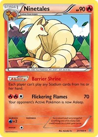 Ninetales 21/160 · Reverse Holo