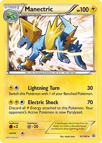 Manectric 61/160 · Reverse Holo