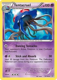 Tentacruel 72/160 · Reverse Holo