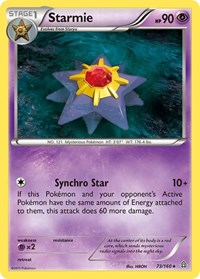 Starmie 73/160 · Reverse Holo