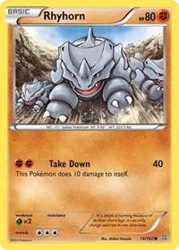 Rhyhorn 74/160 · Reverse Holo