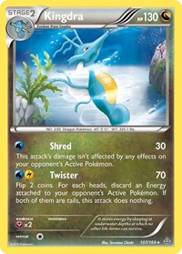 Kingdra 107/160 · Reverse Holo