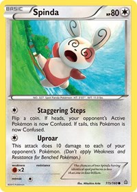 Spinda 115/160 · Reverse Holo