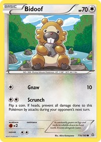 Bidoof 116/160 · Reverse Holo