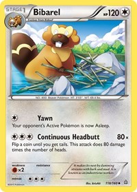 Bibarel 118/160 · Reverse Holo
