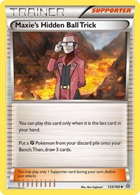 Maxie's Hidden Ball Trick 133/160 Primal Clash Reverse Holo Pokémon card