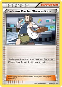 Professor Birch's Observations 134/160 Primal Clash Reverse Holo Pokémon card
