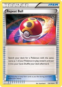 Repeat Ball 136/160 Primal Clash Reverse Holo Pokémon card