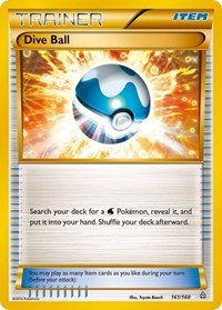 Dive Ball (161 Secret Rare) 161/160 Primal Clash Pokémon card
