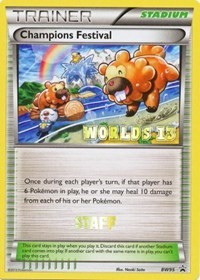 Champions Festival (Worlds 13) [Staff] BW95 Black and White Promos Pokémon card