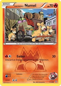 Team Magma's Numel 1/34 · Reverse Holo