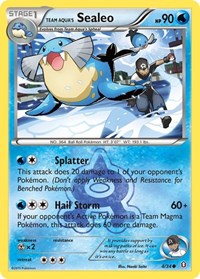 Team Aqua's Sealeo 4/34 · Reverse Holo