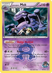 Team Aqua's Muk 8/34 · Reverse Holo