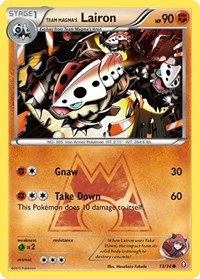Team Magma's Lairon 13/34 · Reverse Holo