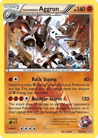Team Magma's Aggron 14/34 · Reverse Holo