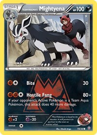 Team Magma's Mightyena 19/34 · Reverse Holo