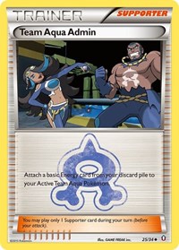 Team Aqua Admin 25/34 Double Crisis Reverse Holo Pokémon card