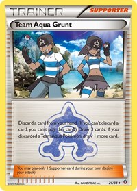 Team Aqua Grunt 26/34 Double Crisis Reverse Holo Pokémon card
