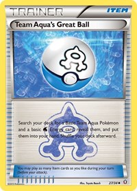 Team Aqua's Great Ball 27/34 Double Crisis Reverse Holo Pokémon card