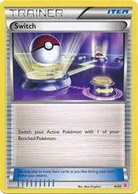 Switch (Sylveon) 4/30 XY Trainer Kit: Sylveon & Noivern Pokémon card