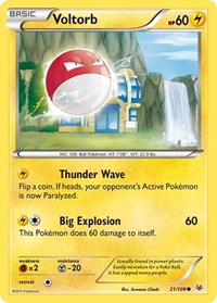 Voltorb 21/108 · Reverse Holo