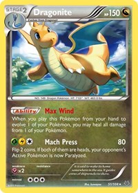 Dragonite 51/108 · Reverse Holo