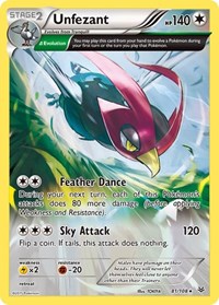 Unfezant (81 Delta) 81/108 · Reverse Holo