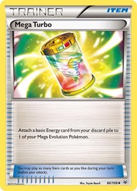 Mega Turbo 86/108 Roaring Skies Reverse Holo Pokémon card