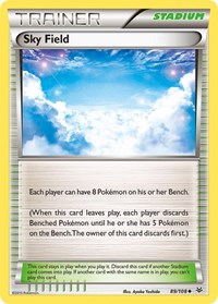 Sky Field 89/108 Roaring Skies Reverse Holo Pokémon card