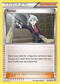 Steven 90/108 Roaring Skies Reverse Holo Pokémon card