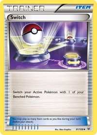 Switch 91/108 Roaring Skies Reverse Holo Pokémon card