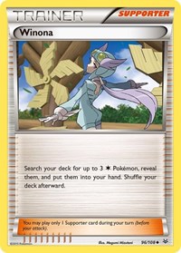 Winona 96/108 Roaring Skies Reverse Holo Pokémon card