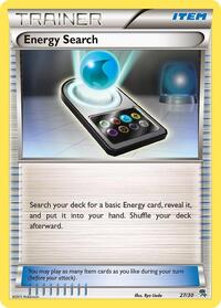 Energy Search (Zoroark) 27/30 BW Trainer Kit: Excadrill & Zoroark Pokémon card