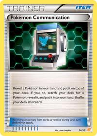 Pokemon Communication (Excadrill) 24/30 BW Trainer Kit: Excadrill & Zoroark Pokémon card